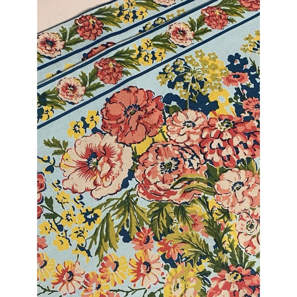 April‎ Cornell Floral Zinnia Garden Set of 4 Placemats Cottage Shabby French